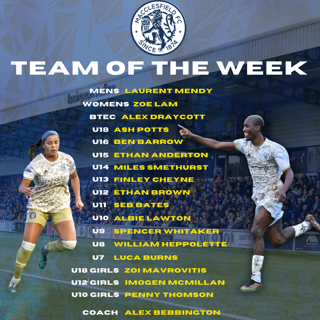thesilkmen's tweet photo. Macclesfield FC Team of the Week 👏 https://t.co/wKIInI1c7A