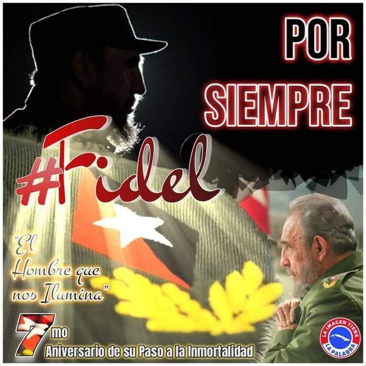 #CubaViveSuHistoria #FidelPorSiempre #UnidosSomosGigantes
