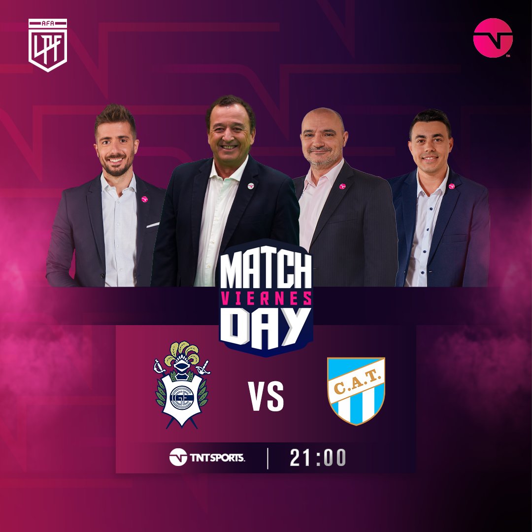 TNT Sports Argentina (@tntsportsar) on Twitter photo HAY FÚTBOL EN EL BOSQUE ⚽
Desde las 21, no te pierdas Gimnasia vs. Atlético Tucumán por la pantalla de TNT Sports 🤝
🎙 <a href="/rulotaquini/">RAUL TAQUINI</a> - <a href="/FernandoSalceda/">Fernando Salceda</a> - <a href="/nico_latini/">Nico Latini</a> - <a href="/caminocristiann/">Cristian Camiño</a>
#LPFxTNTSports HAY FÚTBOL EN EL BOSQUE ⚽
Desde las 21, no te pierdas Gimnasia vs. Atlético Tucumán por la pantalla de TNT Sports 🤝
🎙 <a href="/rulotaquini/">RAUL TAQUINI</a> - <a href="/FernandoSalceda/">Fernando Salceda</a> - <a href="/nico_latini/">Nico Latini</a> - <a href="/caminocristiann/">Cristian Camiño</a>
#LPFxTNTSports