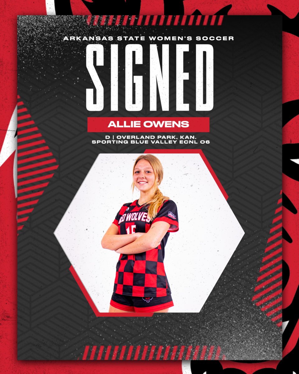 SIGNED ✍️

Welcome to the Pack, Allie Owens

🐺 Allie Owens
📍 Overland Park, Kan.
⚽️ Sporting Blue Valley ECNL 06
#WolvesUp