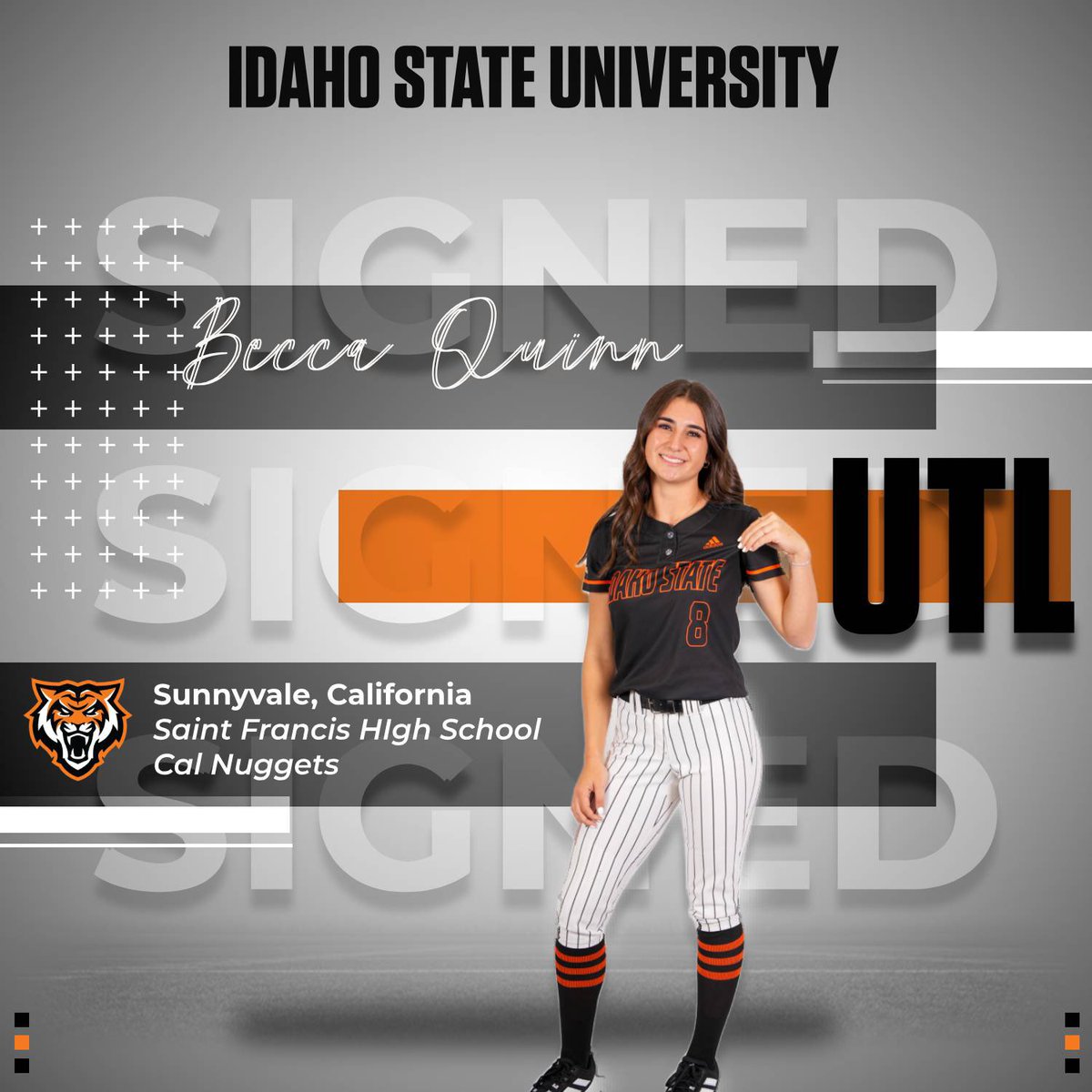 OUR PROGRAM JUST KEEPS GETTING BETTER!! 

Please join us in welcoming Becca Quinn to the Bengal Family! 

◼️ Sunnyvale, California
🔶 UTL
◼️ Cal Nuggets

#RoarTogether