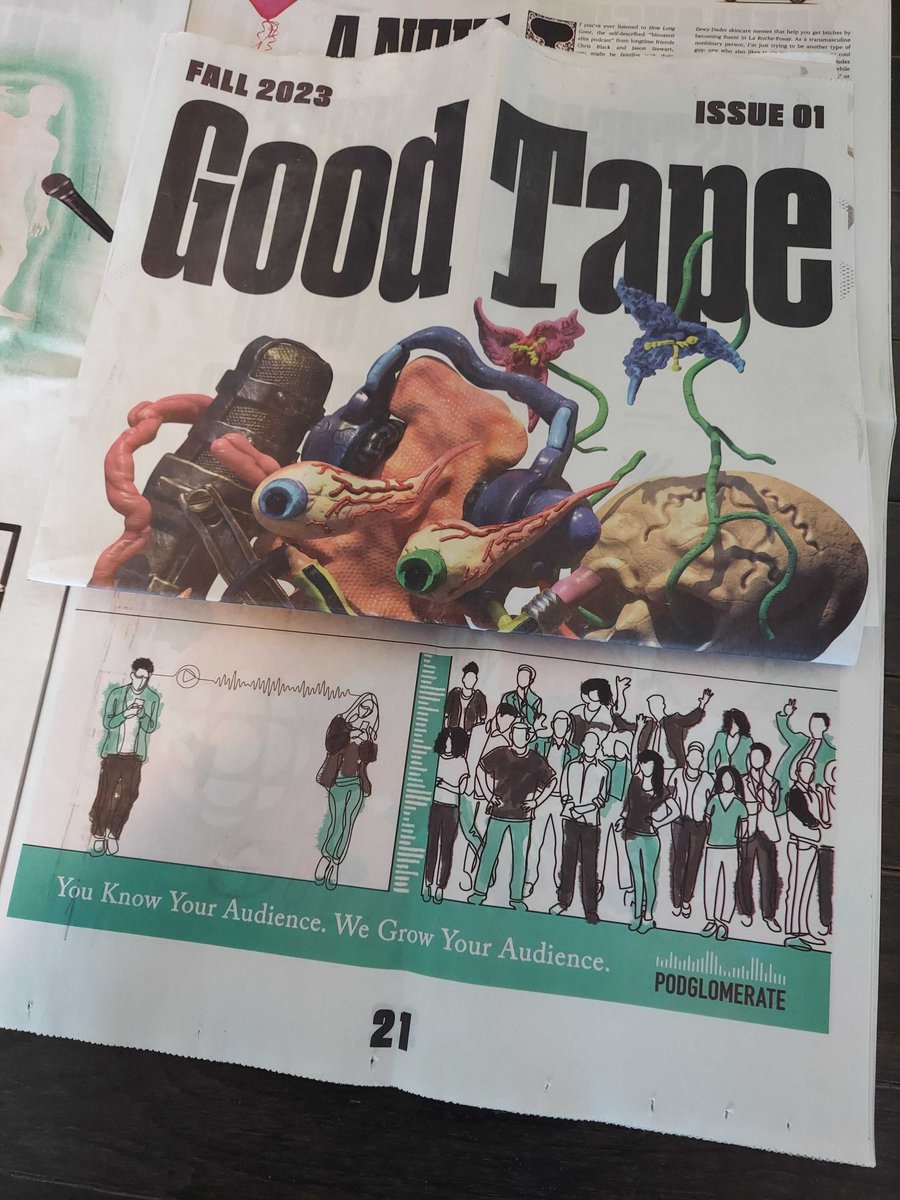 "The book you now hold in your hands is an exploration of what can happen when potential is harnessed."

The <a href="/podglomerate/">Podglomerate</a> is proud to sponsor the inaugural issue of <a href="/goooodtape/">Good Tape</a>, the new print magazine for podcasters, by podcasters. goodtape.com