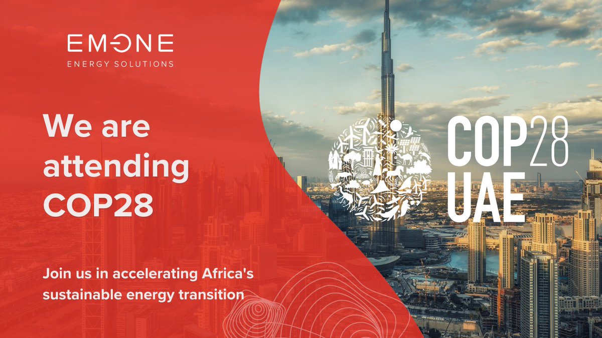 EMONEEnergy's tweet photo. EM-ONE will be attending our first @COP28_UAE
We look forward to connecting with global leaders, funders and innovators who are leading the charge in accelerating a just and sustainable energy transition

#COP28 #ClimateAction #Energy #Sustainability #Healthcare #ClimateChange https://t.co/8Bv6MYGBCq