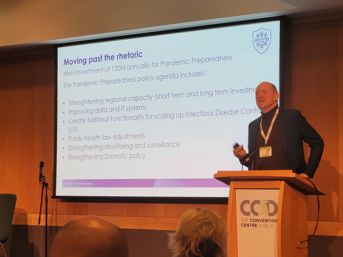 120M EUR annually invested in controlling infectious diseases in NL to be 'Pandemic Prepared'. Question from the audience: shouldn't be this money in invested in Social Inequalities, as the most important killer during #COVID19 wasn't the virus, but #obesity . <a href="/EPHconference/">EPH Conference</a>