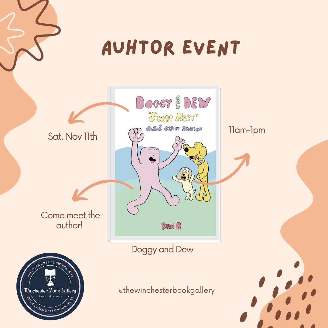 Author event coming your way! Doggy and Dew are best buds. Nothing can keep them apart...except bad luck, big mistakes, and silly mix-ups! But new friends and fun adventures always bring them back together in this collection of stories that are fun for the whole family.