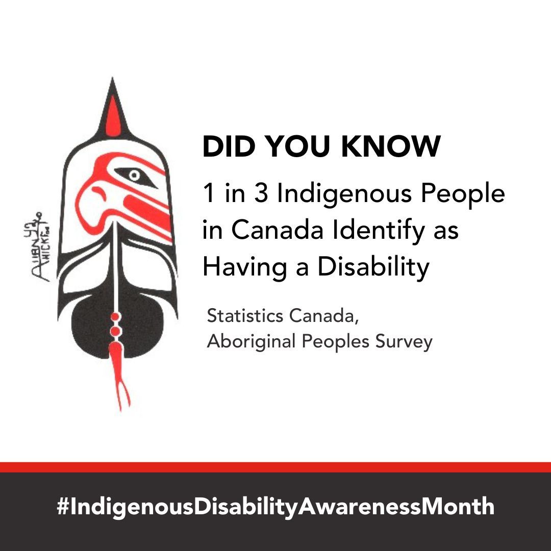 Indigenous peoples of Canada experience a disability rate significantly higher than that of the general population. #IndigenousDisabilityAwarenessMonth brings awareness to these barriers, but also celebrates the contributions the community has made. #IDAM