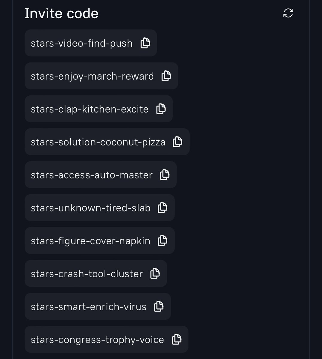 20 codes for you, my little Stars. Join the League and share invite codes with your friends.