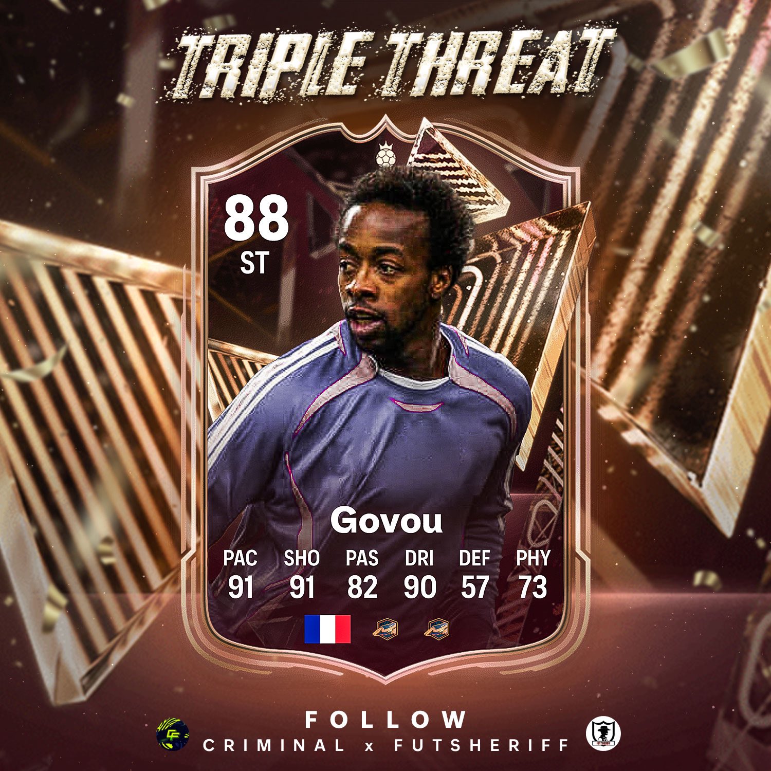 Fut Sheriff on X: 🚨Gouiri is coming via Academy Player Objective soon!  Another french during future stars promo👀🔥 ✓Stats and OVR predicted!  Design via @Criminal__x 🔥 #leak #fifa22  / X