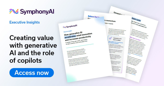 felipecarrela's tweet photo. New from @SymphonyAI Retail CPG - Executive Insights on how #retailers use generative #AI to accelerate innovation and increase productivity. Learn about specific real-world use cases and proven value creation at https://t.co/BAbnewYXVB https://t.co/DmXHhW6eEi https://t.co/7QxIiqXyk0