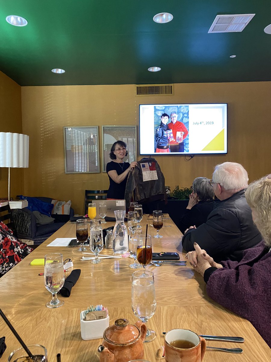 My talk at Bolo club in Sedona: It’s about the inspirations behind my Flying Tiger trilogy. Although it’s a small group, everyone/couple there bought my books! Wings of a Flying Tiger Will of a Tiger Legacy of the Tigers https://www. IrisYang-author.com @OpenBooksTitles