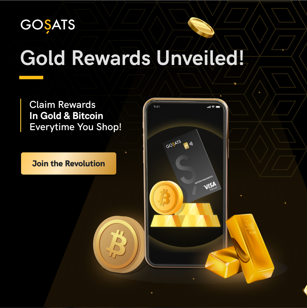 gosatsapp's tweet photo. 🚨BIG Update: This Dhanteras, we are excited to announce the launch of our newest rewards option - Gold!
With GoSats, you now have the opportunity to accumulate #Gold alongside #Bitcoin when you shop, dine out, or pay bills!
A Thread 1/5 https://t.co/afEgWQtARJ