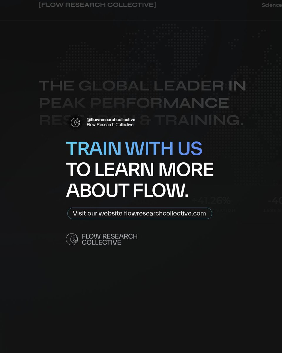 thefrc_official's tweet image. Team up for greatness! Group &apos;Flow&apos; is the secret weapon, supercharging shared goals, intense concentration, and calculated risks. Discover the power of collective &apos;Flow&apos; for ultimate success! #GroupFlow #Success