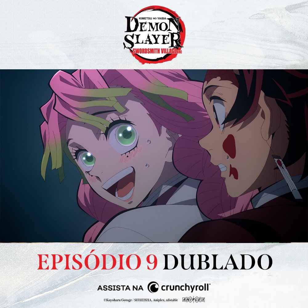 Dublagem brasileira de Demon Slayer: Kimetsu no Yaiba Swordsmith Village  Arc já está disponível - Crunchyroll Notícias