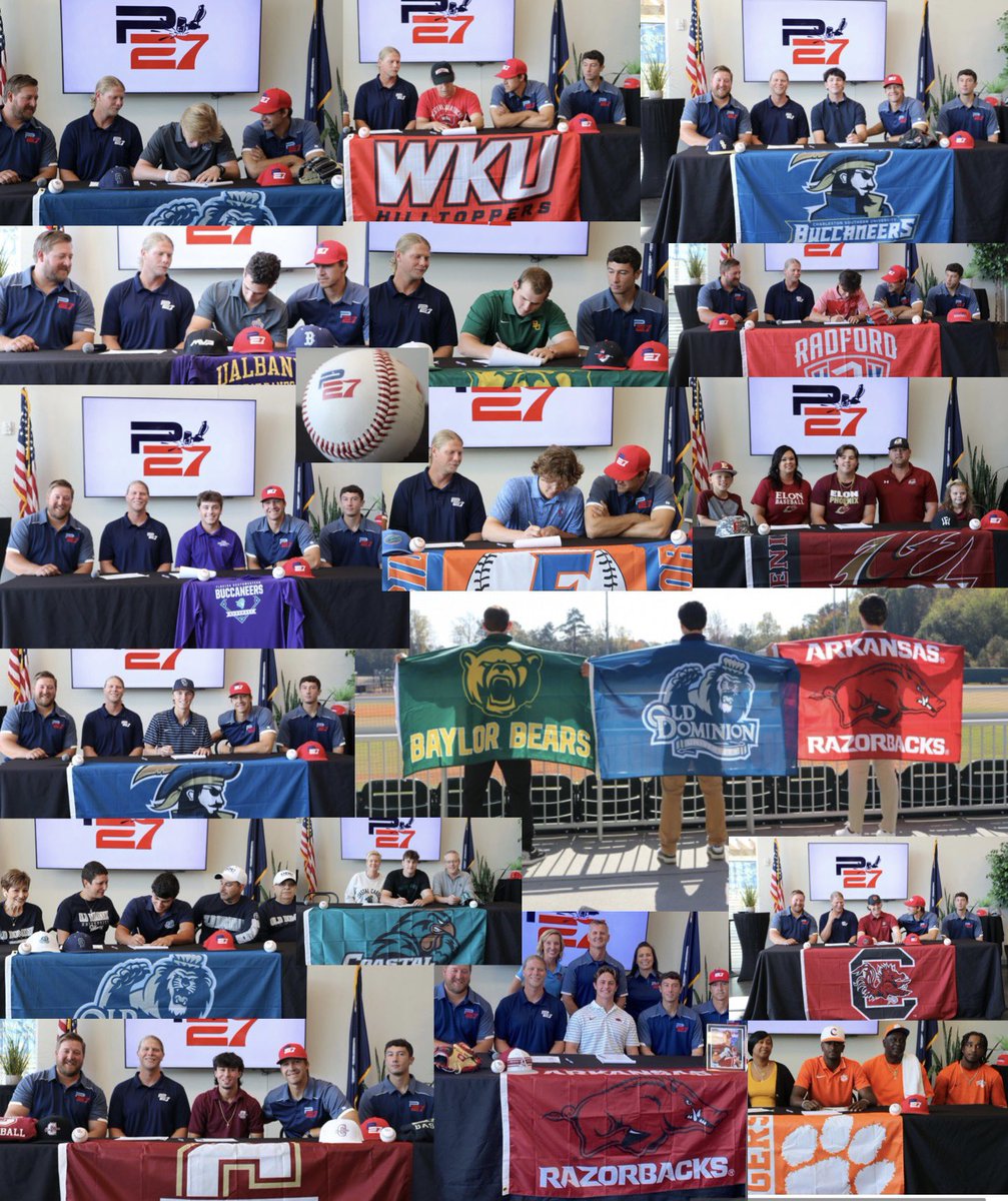 Signed, sealed, delivered. 📝

Some moments captured from yesterday’s signing day alongside our players’ families! We appreciate you all. These guys are the future. 💪🏻