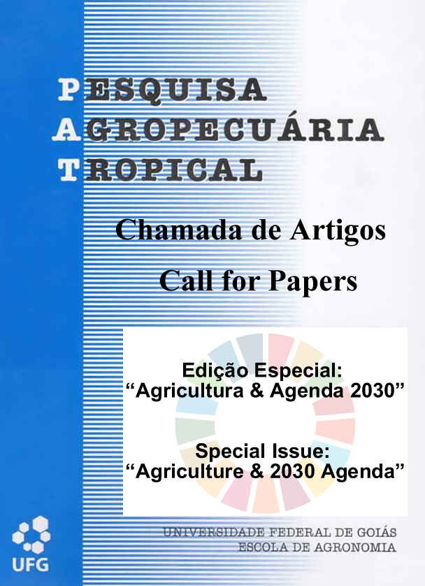 Call for Papers for a Special Issue on “Agriculture &amp; 2030 Agenda”/ Chamada de Artigos para Edição Especial: “Agricultura &amp; Agenda 2030” - revistas.ufg.br/pat/announceme…