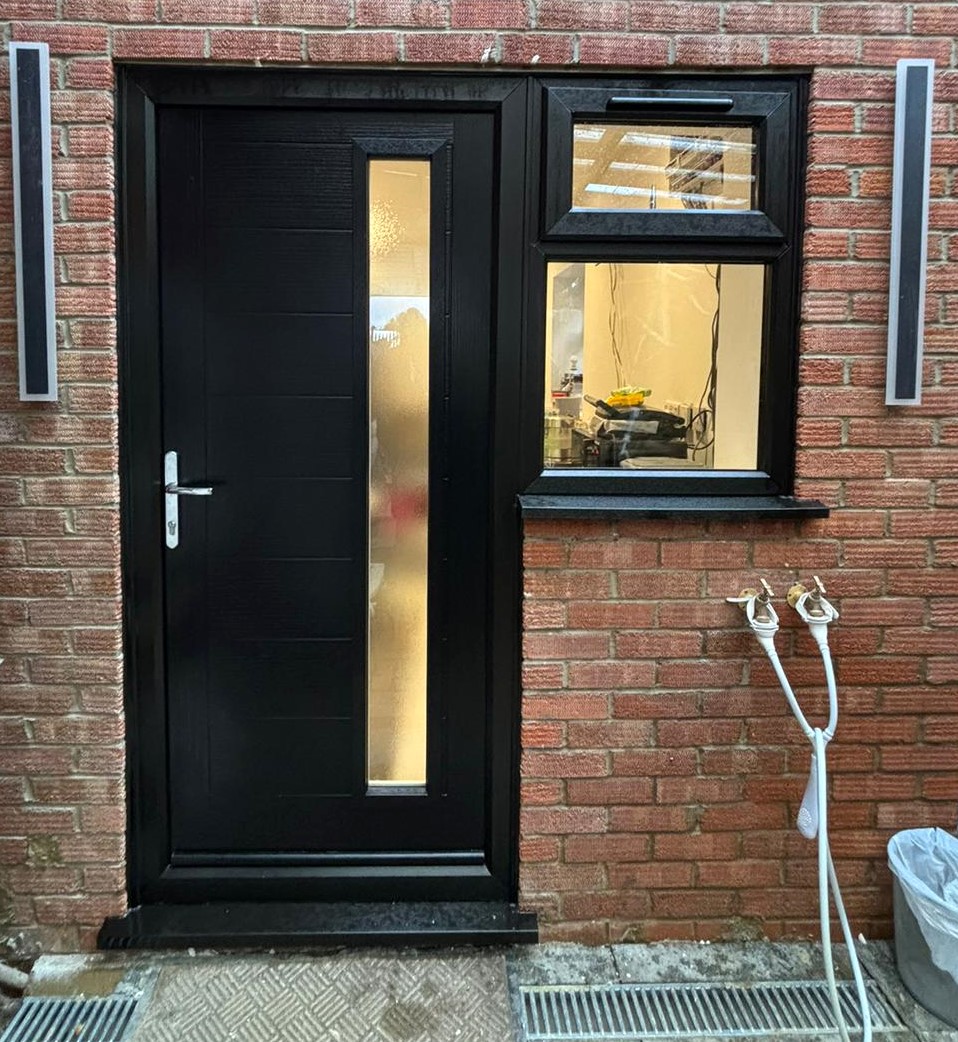 Composite Door and Flag Window