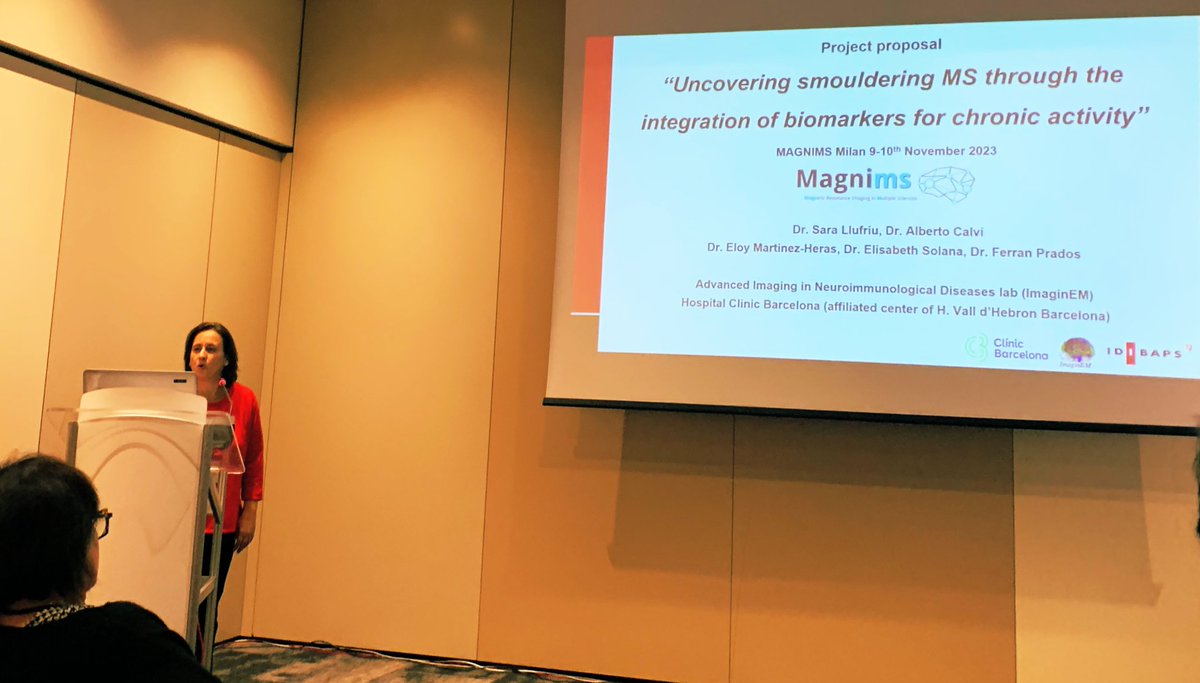 <a href="/EmImagin/">ImaginEM</a> New MAGNIMS project approved “uncovering smouldering MS through the integration of biomarkers of chronic activity”  - congratulations Sara!