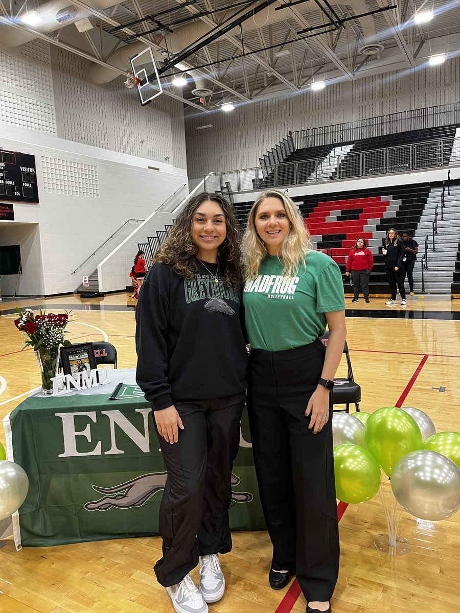 It’s official! ✍🏽💚
<a href="/GreyhoundVball/">ENMU Volleyball</a> <a href="/BengalVball/">Braswell Bengal Volleyball</a> <a href="/DentonISDSports/">Denton ISD Athletics</a> <a href="/MADFROGVBALL/">MADFROG VOLLEYBALL</a> 
<a href="/Gosset41/">Brian Gosset</a> <a href="/GMsportsmedia1/">GM Sports Media</a>