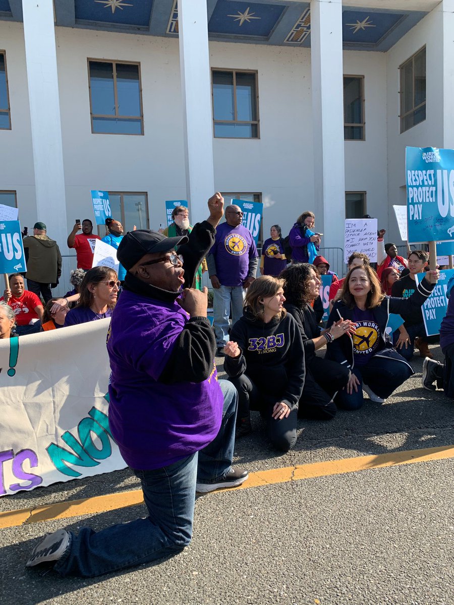GoodAirports's tweet photo. @SEIUVA512 @Stella4Senate @HollySeiboldVA @VAIsForUnions @SEIU @SEIUTX @32BJSEIU We’re prepared to do WHAT IT TAKES and are sounding the ALARM on airline greed. Members of Congress take note. Our Black, brown, and immigrant workforce are DONE with poverty wages, no PTO, and healthcare we can’t afford. This is what our DEMANDS look like! #SolidaritySeason https://t.co/4JU3QcvQSu