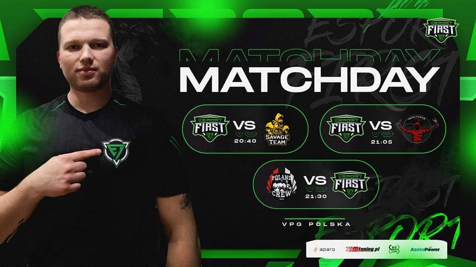 Esport First (@esportfirst1) on Twitter photo Dzisiaj stajemy przed ciężkim wyzwaniem, wieczorem rozegramy 3 spotkania w lidze VPG Polska.
1️⃣ 20.40 - SavageTeam
2️⃣ 21.05 - Hooligans PL - wirtualny klub FIFA
3️⃣ 21.30 - PoLand Crew
🤍💚
#bornforesports
#jazdaesportfirst
<a href="/VPG_Poland/">VPG Poland</a>
<a href="/DuelmastersGG/">Duelmasters.io</a> Dzisiaj stajemy przed ciężkim wyzwaniem, wieczorem rozegramy 3 spotkania w lidze VPG Polska.
1️⃣ 20.40 - SavageTeam
2️⃣ 21.05 - Hooligans PL - wirtualny klub FIFA
3️⃣ 21.30 - PoLand Crew
🤍💚
#bornforesports
#jazdaesportfirst
<a href="/VPG_Poland/">VPG Poland</a>
<a href="/DuelmastersGG/">Duelmasters.io</a>