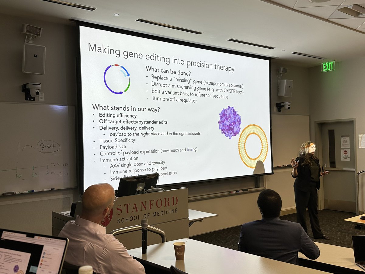We have had an allstar lineup of visiting grand rounds speakers this past month: Ajay Kirtane, Michel Haissaguerre, & @VivekReddyMD Today, Stanford’s very own @vnparikh, @joshuawknowles, & @KMAlexanderMD present a fantastic talk on gene editing for CV disease @StanCVFellows