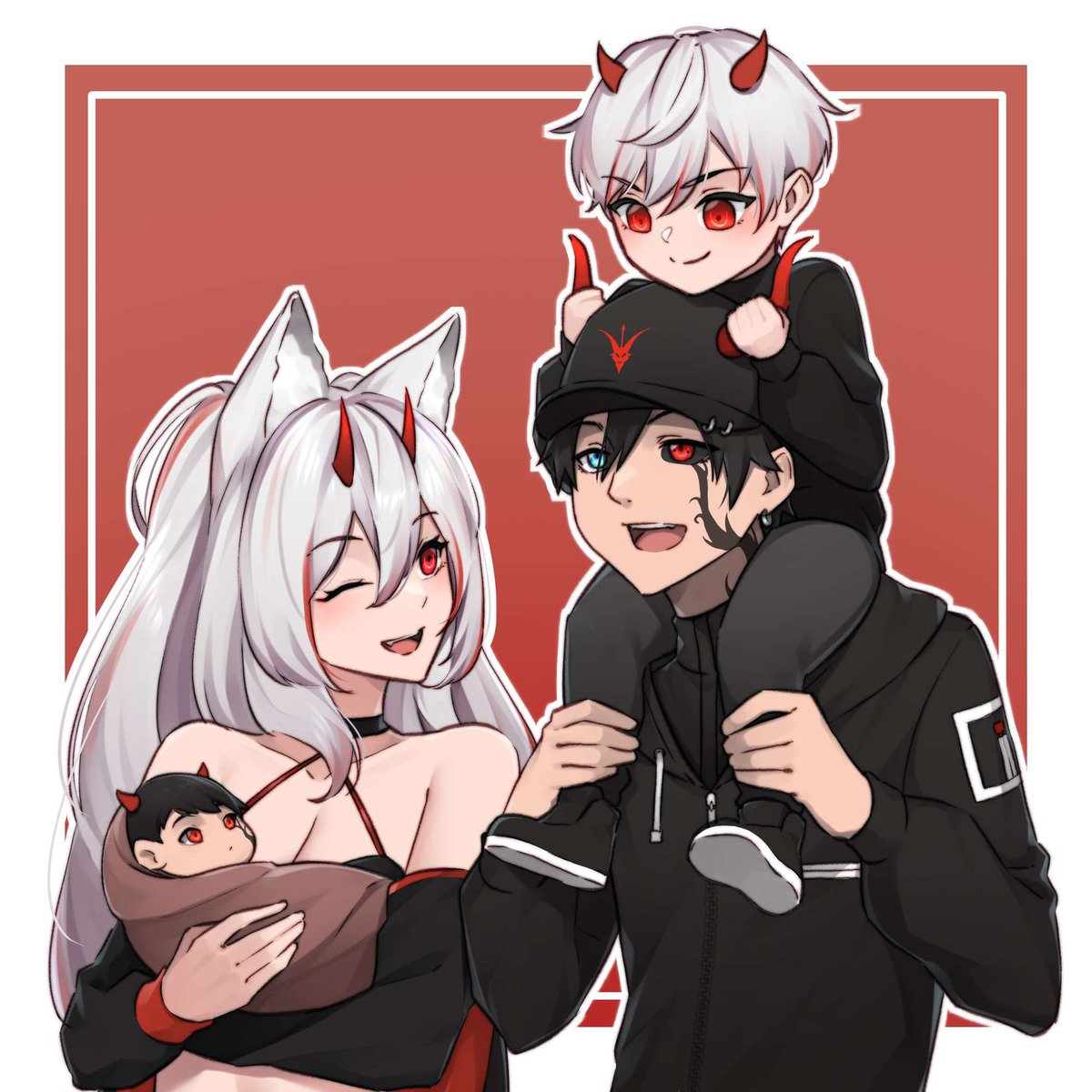 KawaiiKatVT's tweet image. Well I’ve definitely disappeared off the face of vtubing, (I promise to try and come back soon) since I met my amazing husband @AtlasVT_ ❤️
Well life’s been crazy and things happened so,
Say hi to my beautiful little family❤️