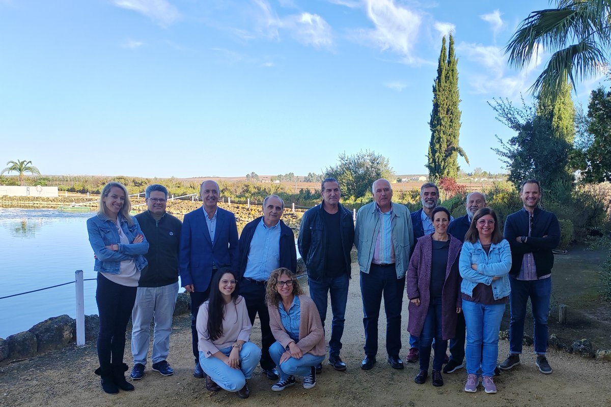 NATMedPrima's tweet photo. #NATMed partners AMAYA and @socialclimateeu organised the 1st MedCoP meeting in Carrión de los Céspedes, Spain.

The #MedCoP meeting included local stakeholders which were introduced to  #NATMed's objectives and workplan and were shown the facilities of the wastewater center. https://t.co/5FrGKmw5cC