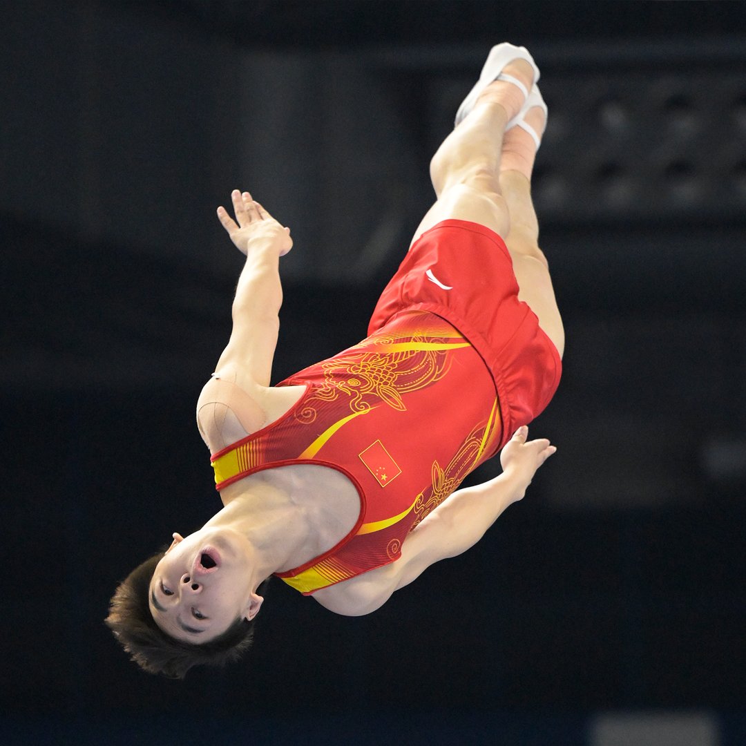 WTGC2023's tweet image. Fanfare, flights &amp;amp; freestyle 🎺🤸🕺

Day 1 at #TRAWorlds2023 certainly hasn’t disappointed!

#WTGC2023 #Gymnastics #Trampoline #Tumbling #doubleminitrampoline