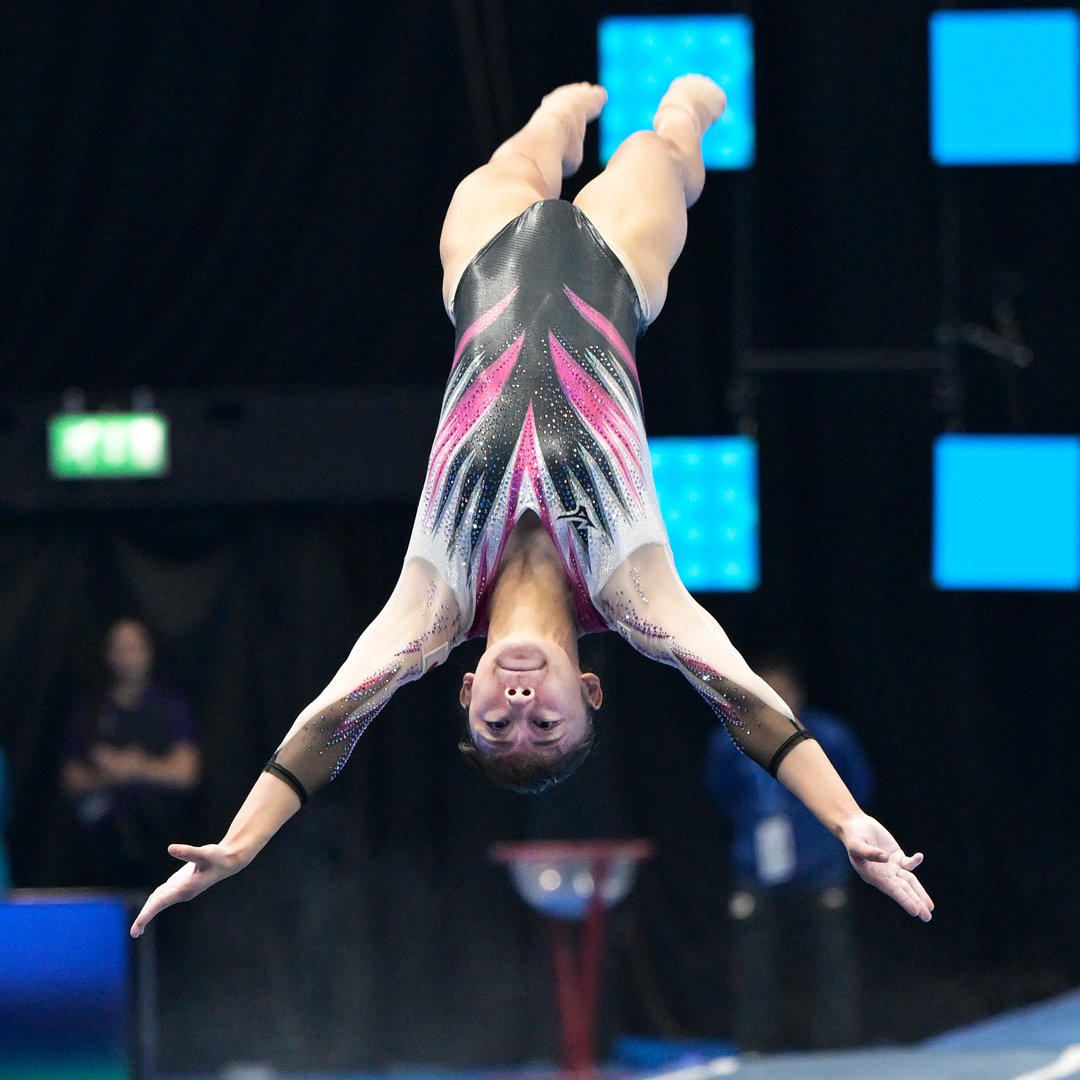 WTGC2023's tweet image. Fanfare, flights &amp;amp; freestyle 🎺🤸🕺

Day 1 at #TRAWorlds2023 certainly hasn’t disappointed!

#WTGC2023 #Gymnastics #Trampoline #Tumbling #doubleminitrampoline