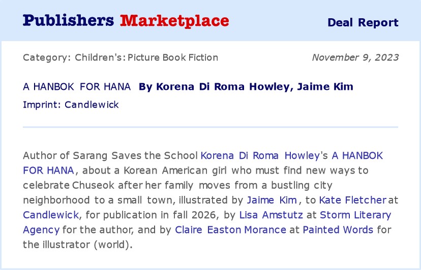 Lisa Amstutz (@ljamstutz) on Twitter photo Congratulations to client @KDRHowley on this new book with <a href="/Candlewick/">Candlewick Press</a>! Can't wait to see Jaime Kim's art bring this beautiful story to life! 🎉 Congratulations to client @KDRHowley on this new book with <a href="/Candlewick/">Candlewick Press</a>! Can't wait to see Jaime Kim's art bring this beautiful story to life! 🎉