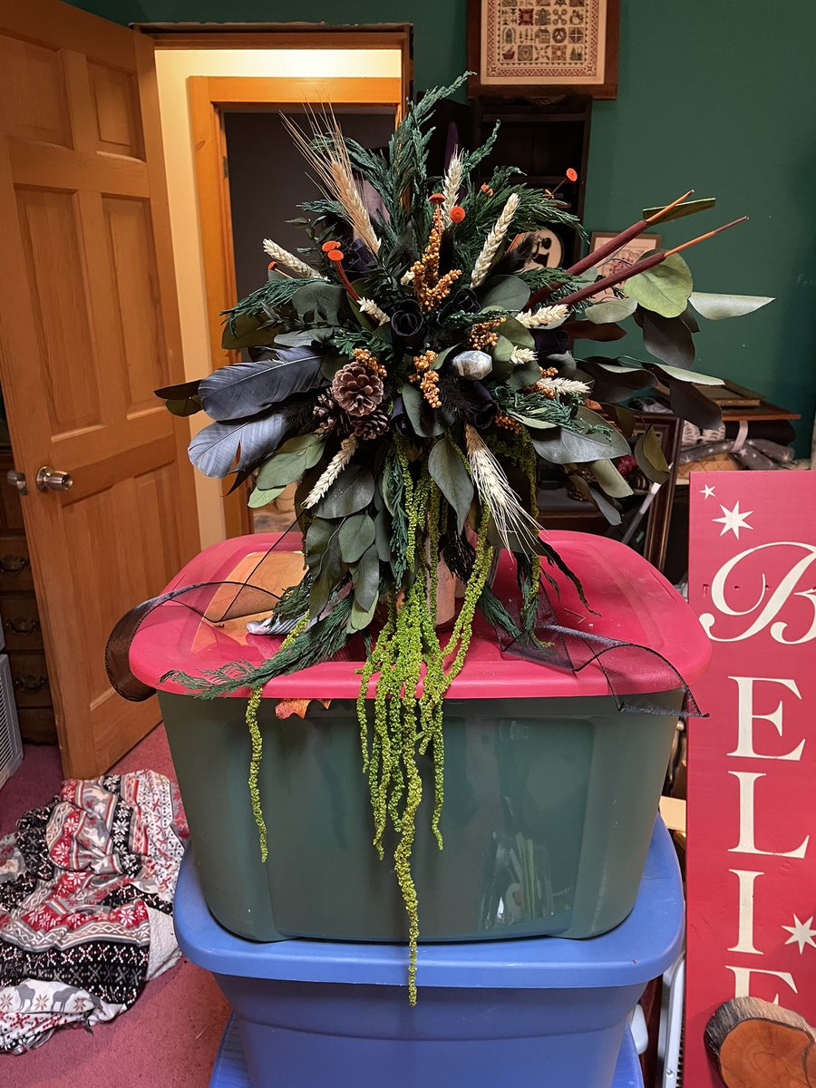 Final touches on my daughter’s wedding bouquet … dried flowers ARE NOT easy to work with… #weddingbouquet #weddings #weddingflowers #driedflowers #brideschoice