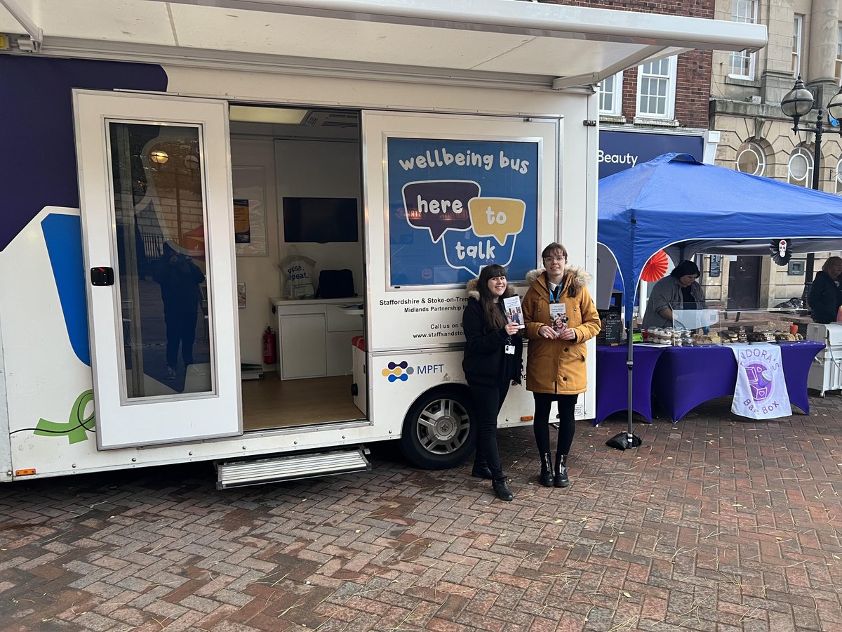 We are at #StaffordWalkingStreet in our Wellbeing Bus now and this evening. Pop over and say hi! It's going to be a great event! @ClinLeadWBM @StaffordshireCC @StaffordWalking @mpftnhs @weareSFM @staffordborough @Staffordbc @staffordtcp @StaffordChamber