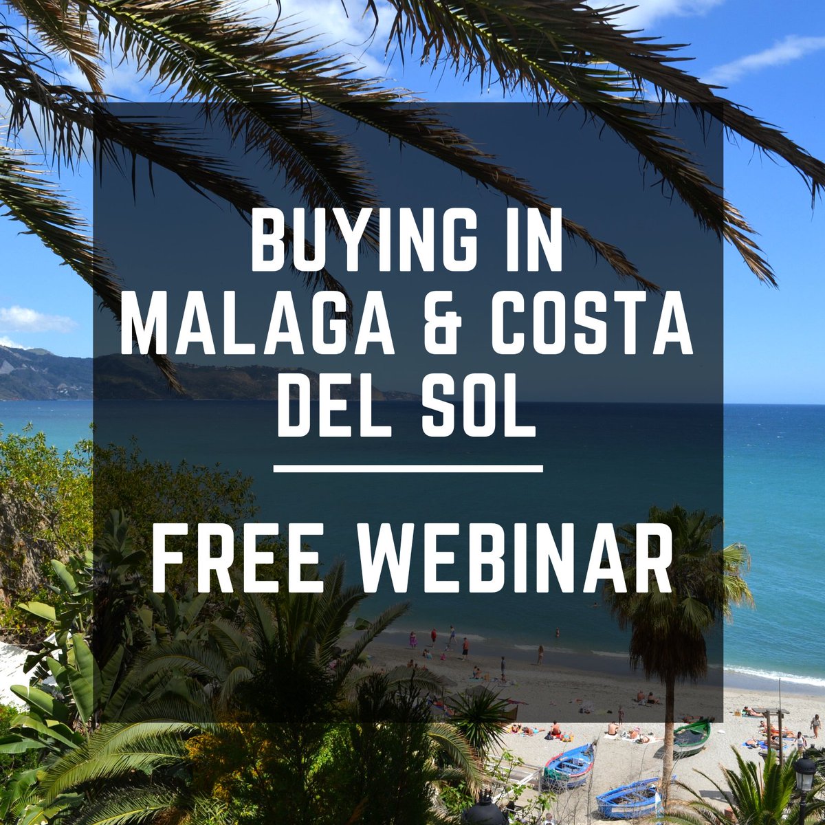 Hola! I'm running a free webinar on buying property in Malaga/Costa del Sol Info 👇🏽 🗓️ 15 November at 6 pm Madrid time. 💻 On Zoom 💰 Free 🔥 Register: spainrevealed.com/webinar