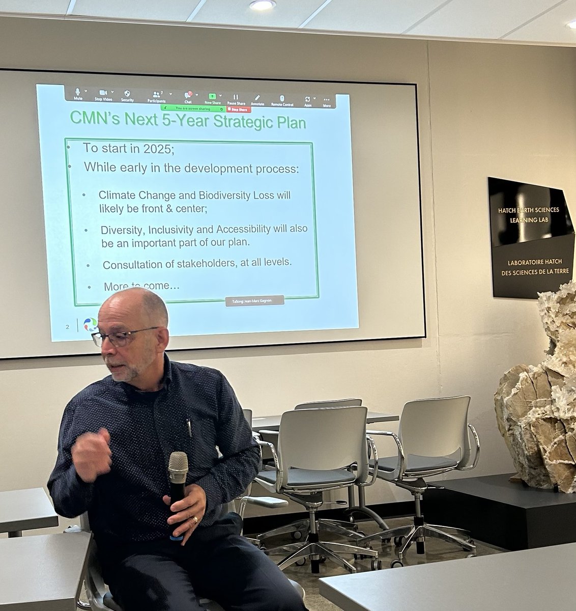 Jean Marc Gagnon, Curator of the Invertebrate Collection at the Canadian Museum of Nature provides ANHMC members an update in activities at the CMN.