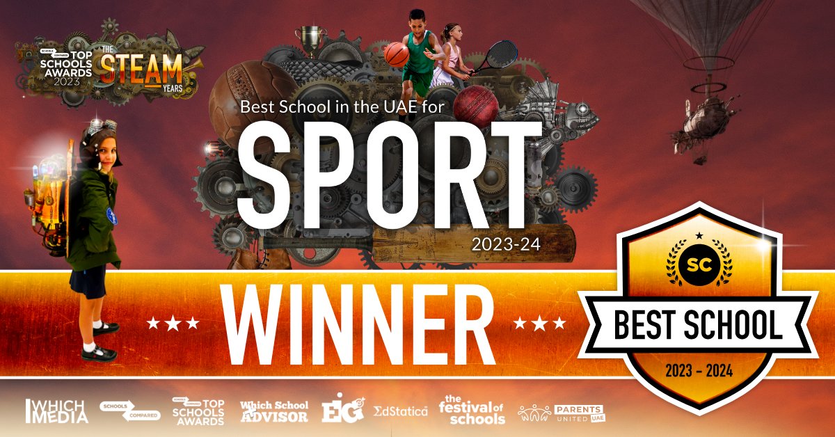 BSAKAbuDhabi's tweet photo. Congratulations Johnny Coombs and our talented Sports Department. This is deserved recognition for your dedication to sports in the UAE and your unrelenting drive to enable students to learn and grow through exercise, teamwork and competition. https://t.co/1IWjl0OfTS