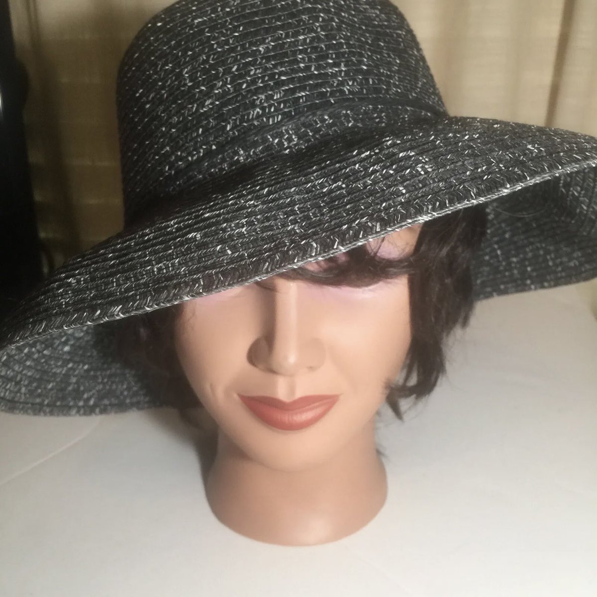 Check out Ladies Hat Black Tweed Look Floppy Sun Church Derby  ebay.com/itm/2855515309… #eBay via @eBay #churchhat #ladiesblackhat