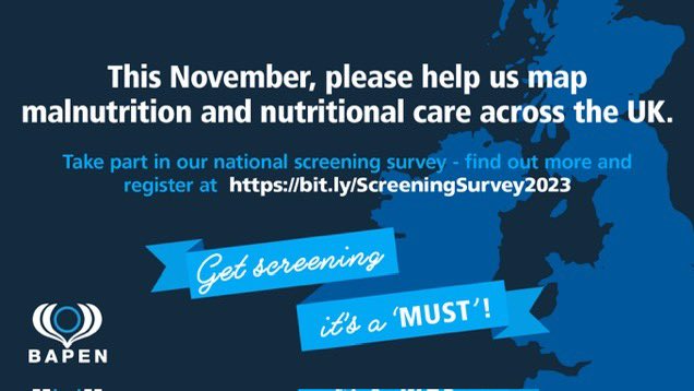 For the @BAPENUK malnutrition & nutritional care survey, we have 1000 patients included already 👏👏👏 Thank you so much & we encourage as many of you to still take part as it’s open until the end of November! @GastroDrSmith @leicdan