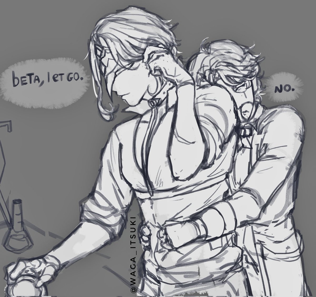 waga_itsuki's tweet image. Webttore becomes clingy once in a while

#dottore #dottodott #dottocest