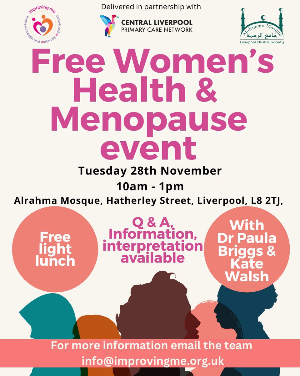 Rahima farah (@rahima_farah) on Twitter photo Delighted to be working in partnership with <a href="/Improvingme1/">Improving Me</a> <a href="/LMS_ALRAHMA/">Liverpool Muslim Society</a> to deliver #Menopause awareness in the community. Please share! <a href="/LiverpoolWomens/">Liverpool Women's University Hospital</a> <a href="/Banin14162191/">Banin</a> <a href="/Deqa48678473/">Deqa</a> Delighted to be working in partnership with <a href="/Improvingme1/">Improving Me</a> <a href="/LMS_ALRAHMA/">Liverpool Muslim Society</a> to deliver #Menopause awareness in the community. Please share! <a href="/LiverpoolWomens/">Liverpool Women's University Hospital</a> <a href="/Banin14162191/">Banin</a> <a href="/Deqa48678473/">Deqa</a>