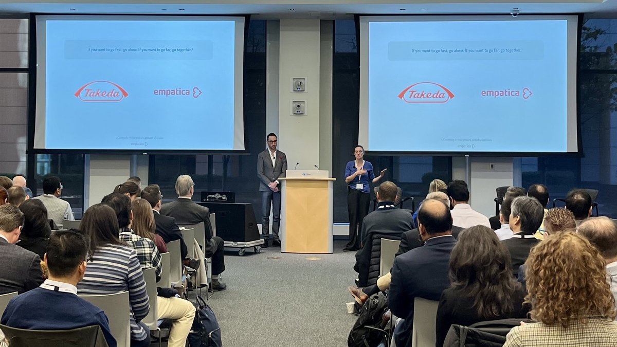 🎤Yesterday, our CEO &amp; Co-Founder, Matteo Lai, presented alongside <a href="/TakedaPharma/">Takeda</a>’s Ariel Dowling, at <a href="/PanAgoraPharma/">PanAgora Pharma</a>’s Digital Implementation Summit hosted at @Pfizer.

They shared early insights from a groundbreaking study on Fabry disease that used EmbracePlus.