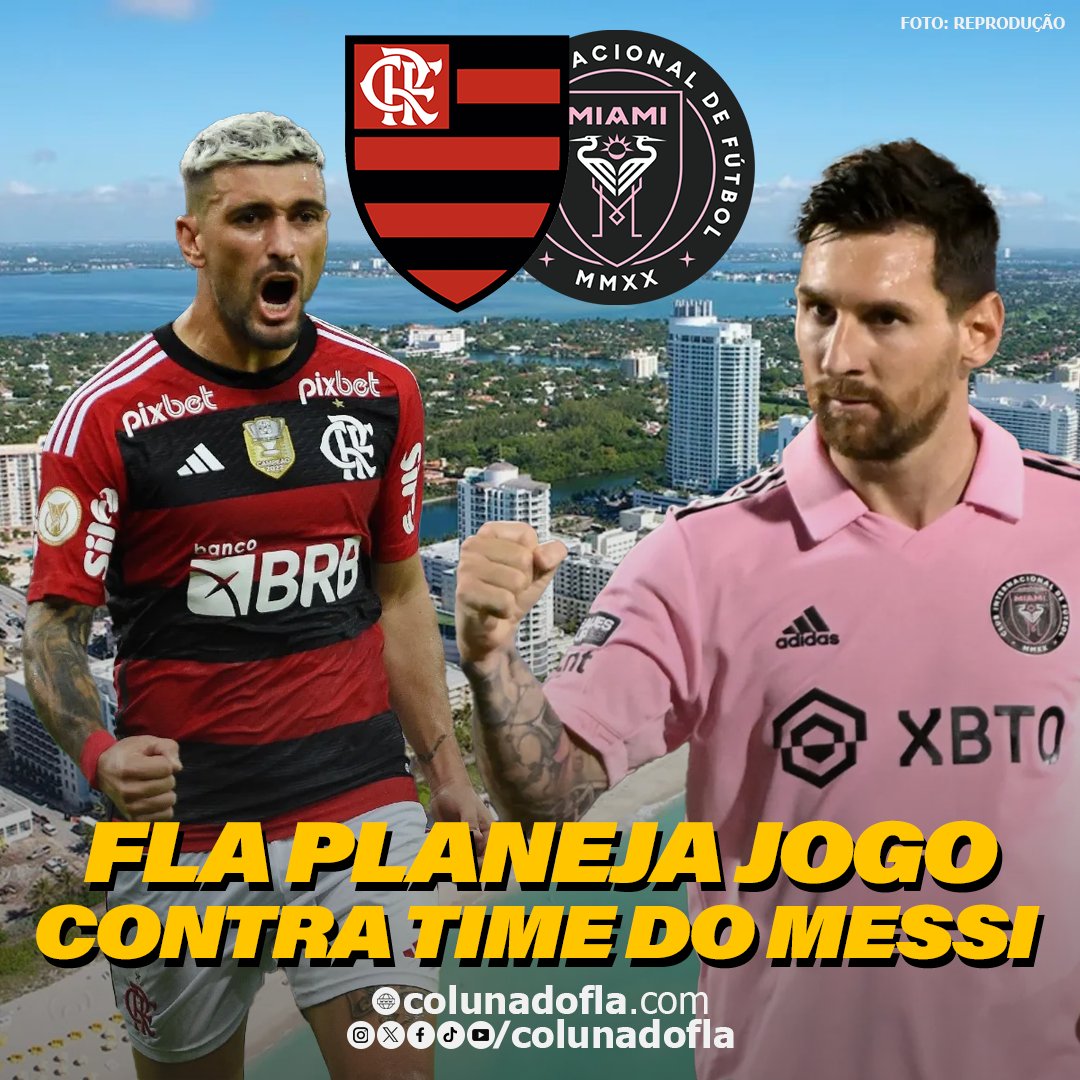 Flamengo planeja pré-temporada em Miami com jogo contra time de Messi