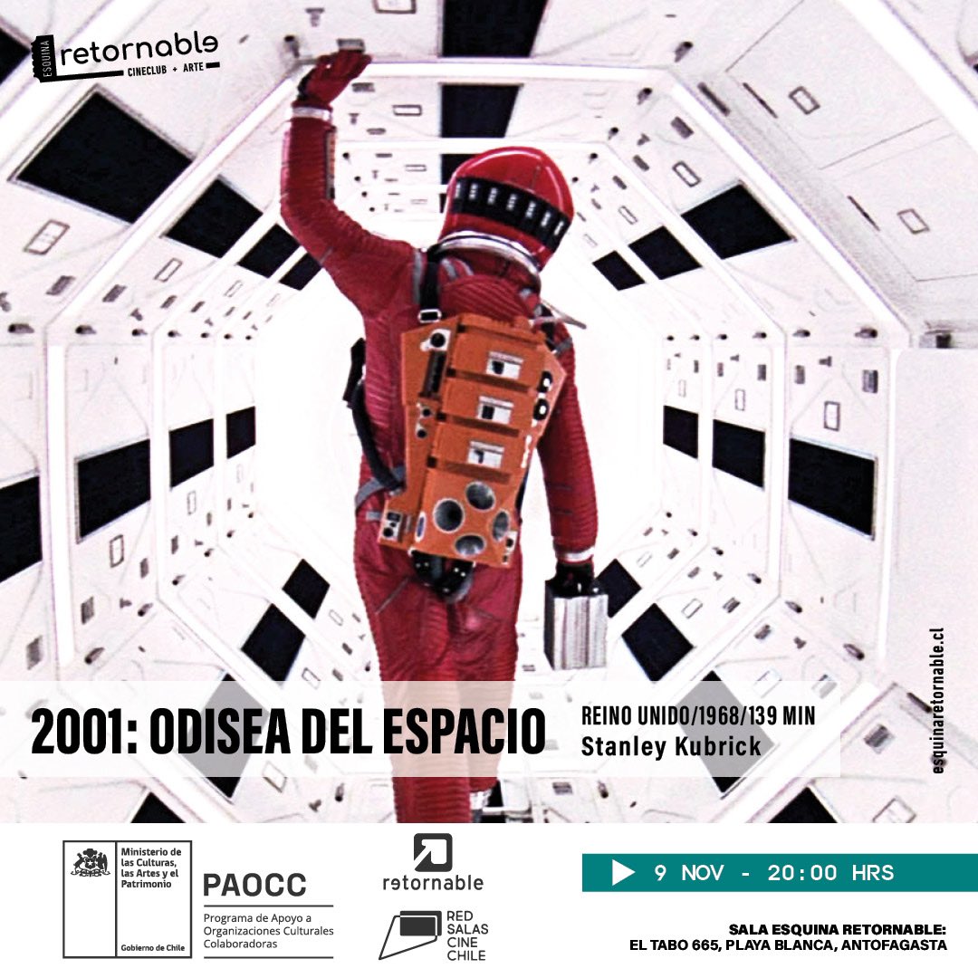 📌 HOY..! El animé fantástico-romántico WEATHERING WITH YOU (2019) 🌦️, luego, 2001: A SPACE ODYSSEY (1968) 🧑🏼‍🚀, el clásico sci-fi de Stanley Kubrick, obra maestra del 7° arte. Ven a vivir un cine diferente en #EsquinaRetornable #Antofagasta +INFO en esquinaretornable.cl 🙌