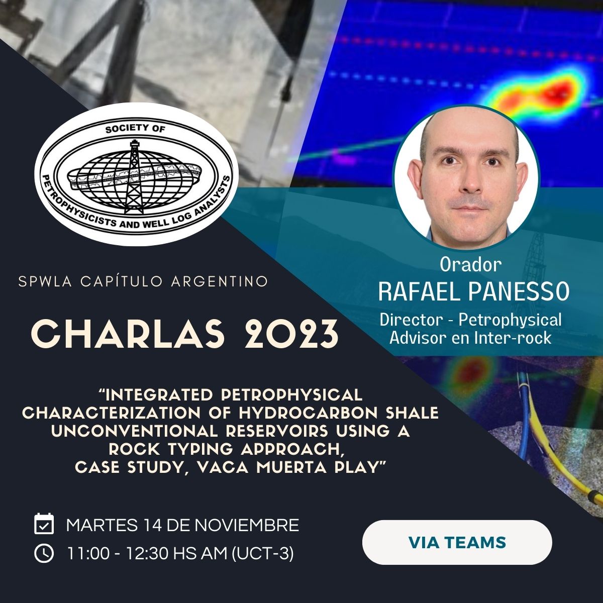 🔔Estimados! Estan todos invitados a participar de una nueva charla el martes 14 de diciembre! En esta oportunidad el gran orador será Rafael Panesso de Inter-Rock.
No se la pierdan!!!