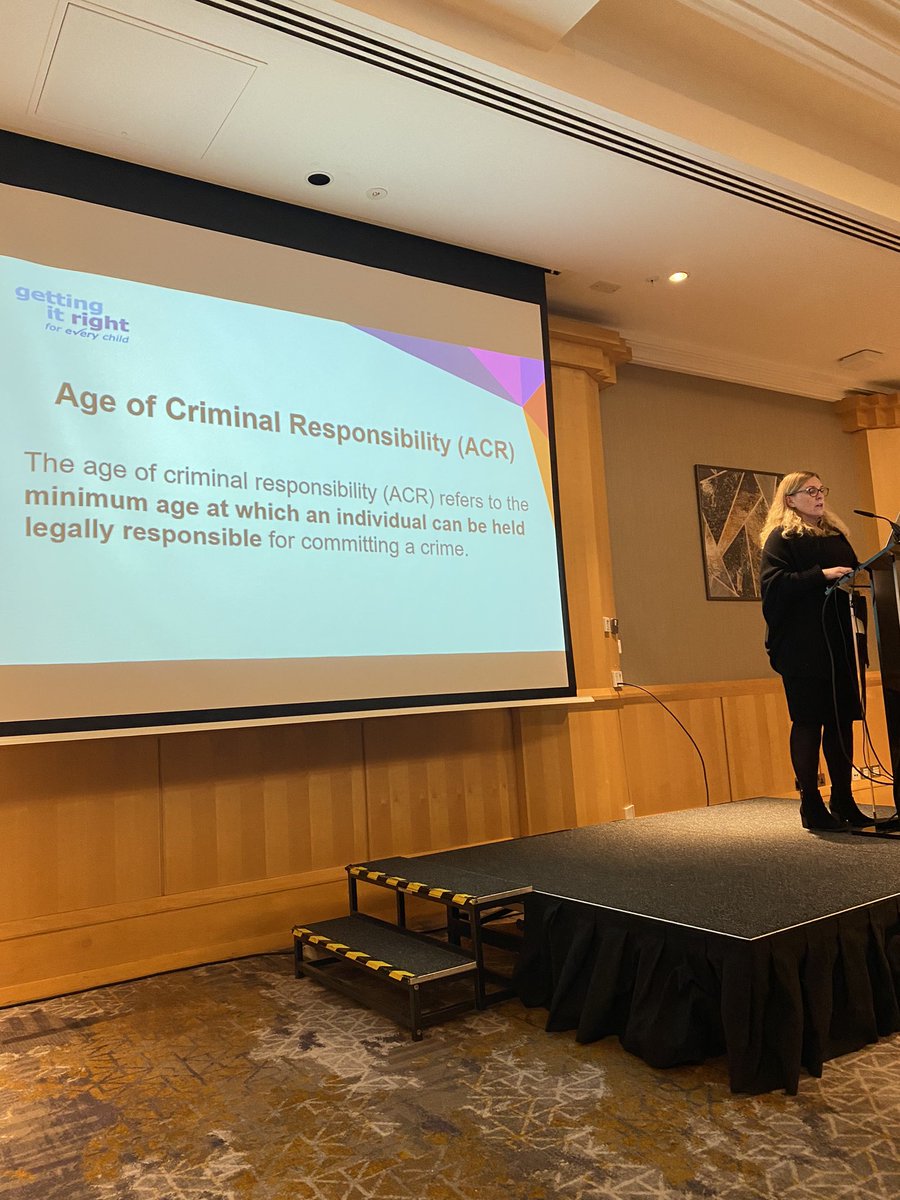 Lorraine Johnstone and @MelissaParkinson <a href="/kenzythomson/">Kenzy Thomson</a> speaking at <a href="/BPSOfficial/">British Psychological Society</a> <a href="/bpsofficialdfp/">BPS Division of Forensic Psychology</a> conference about the age of criminal responsibility for children. This is a subject the DFP are lobbying about currently.