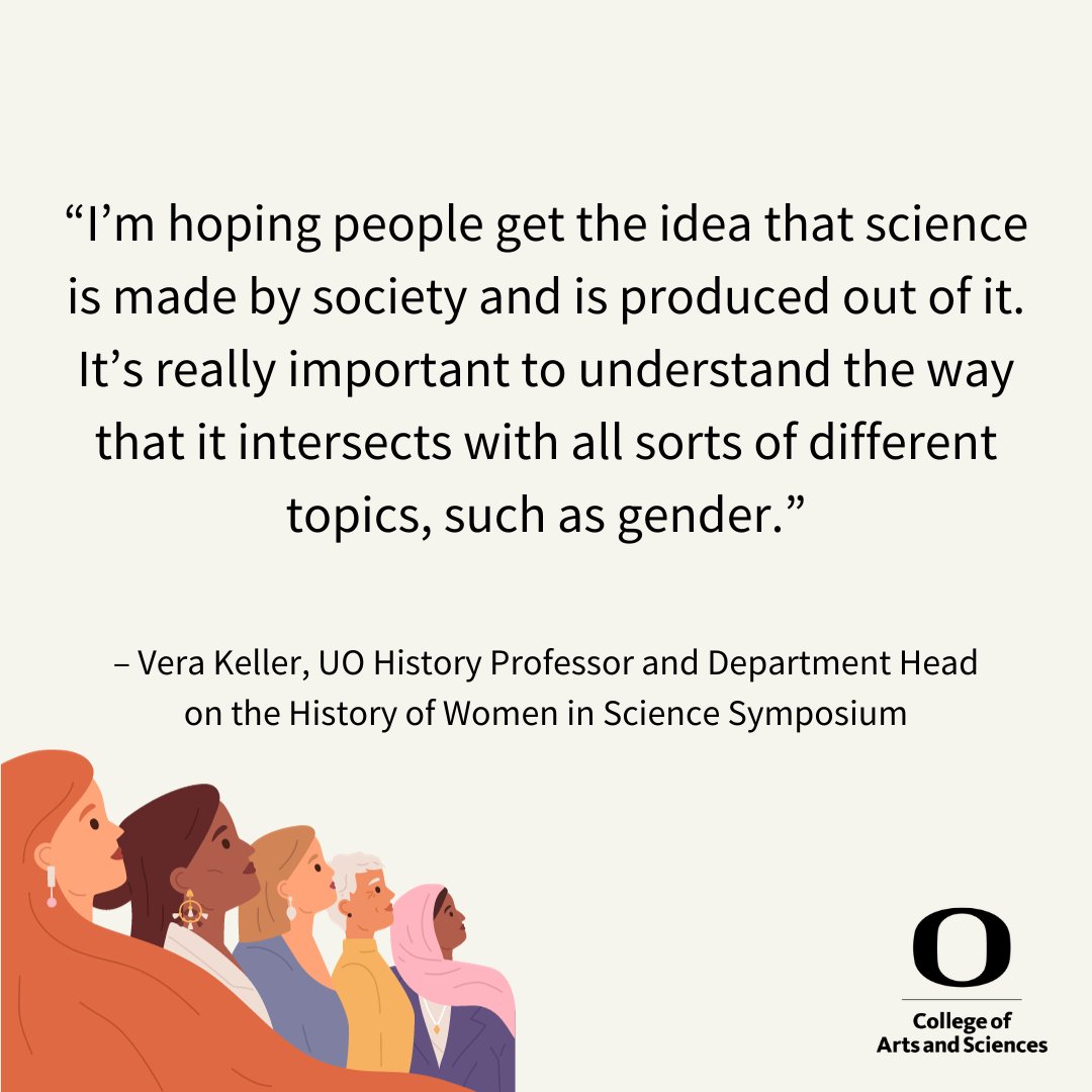 uocas's tweet image. Find out the role that women have held in science over the past several hundred years at the Department of History-organized History of Women in Science Symposium. The event is 8:30 a.m. to 5:15 p.m. Mon, Nov. 13 at the Browsing Room in the Knight Library. bit.ly/462l9P5