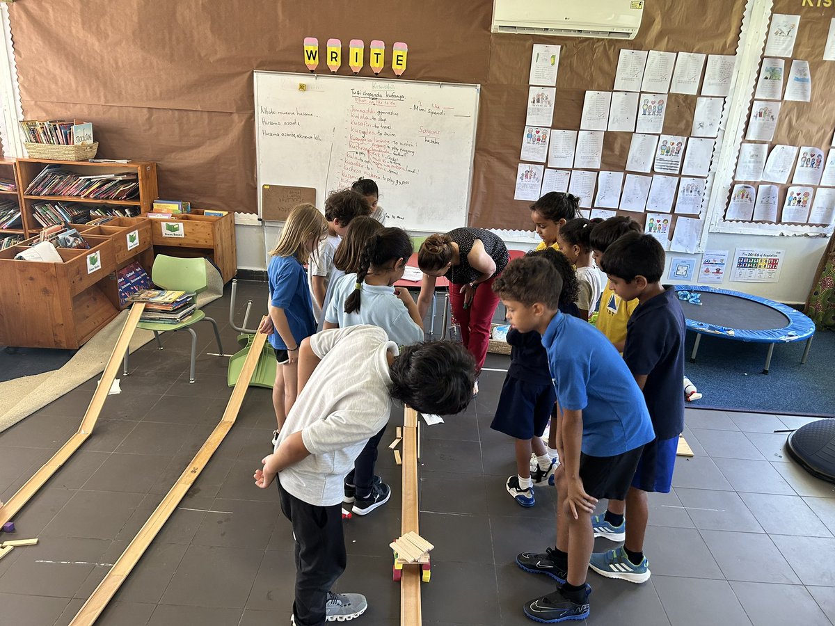 Always great to co-teach with <a href="/teach2learn13/">Danieal Longanetti</a>. The inquiry moved into “maybe it’s the car that needs to be changed in order for it to go further”. Let’s do it! Engaged students - engaged teachers! #istafricalearns