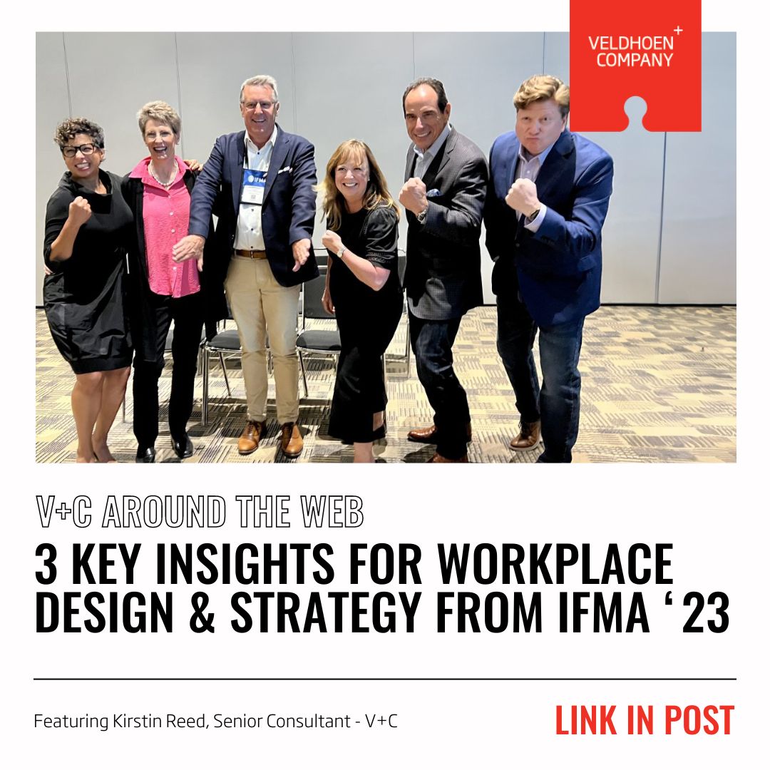 What do #workplacestrategy consultants debate #bts when together? 

Read Kristin Reed's #thinkpiece for Work Design Magazine that highlights 3 key insights for now and future evolutions of #workplace 👉bit.ly/47okW9T

#IFMA #workplacedesign #futureofwork #CRE #HR
