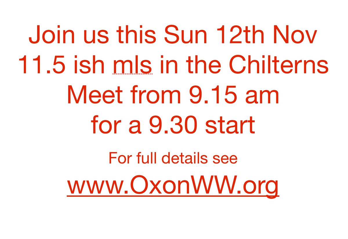 Oxon Weekend Walkers tweet media