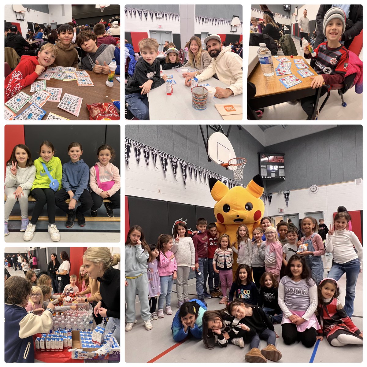 LOC families braved the icy weather to make CSC’s Bingo Night a huge success! @YCDSB @ElizabethCrowe_ @DomenicScuglia