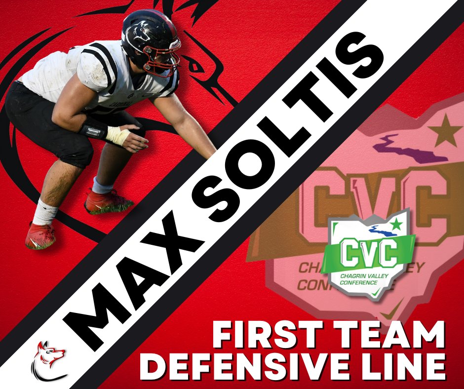 Another year and another great pool of CVC athletes. So many great players throughout our conference. It's an honor to share with you our 2023 All-CVC team!

First Team:
Max Soltis - OL / DL
Troy Domen - DB
Reese Soltis - DB